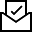 des 50, Mail, check mark, receive, send, inbox, outbox